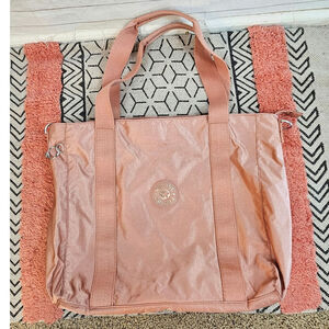 Kipling Asseni Tote Bag in Warm Rose Pink